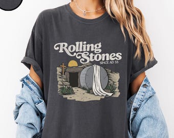 Comfort Colors Christian Easter Shirt: Rolling Stones Style