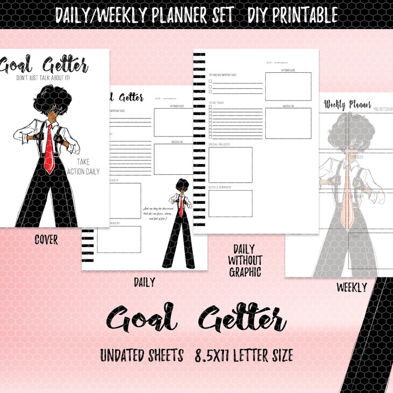 Black Girl Planner - Etsy