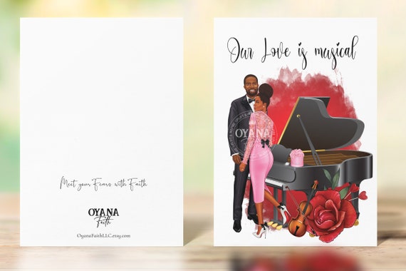 Valentine's Day, Black Greeting Cards, Black Love Cards, Birthday Card, African American,African American Cards, Black Expressions Il_570xn