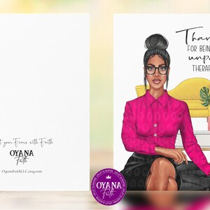 Best Friend Card, Bestie Card, Black Greeting Cards,Women Birthday Cards, Birthday Cards, Unpaid Therapist,Thank You Card,Sassy Friend Cards