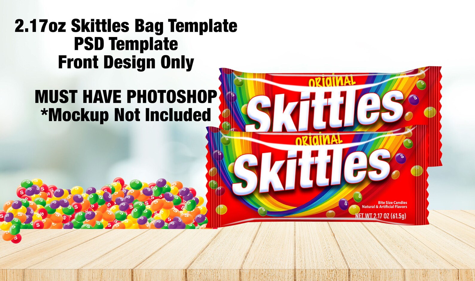 Download Skittles Wrapper Template 2.17oz Skittles Bag ...