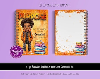 Diarios para niños, cuaderno escolar, cubierta de cuaderno para niños, cubierta de diario, cubierta de planificador, cubierta de cuaderno, imprimible, uso comercial
