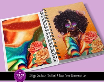 Journal Cover Template, Planner Cover, Notebook Cover, Journal Cover, Wall Art, African Art, Commercial Use
