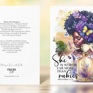 Encouragement Card, Christian Greeting Cards, Scripture Cards, Sympathy, Black Greeting Cards, Get Well Cards, Birthday Cards,Thank You Card