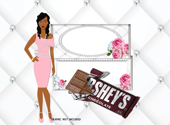 Commercial Use, Diamonds & Pearls, Candy Bar Wrapper, Candy Bar Templates,Standard and Mini Wrappers, INSTANT DOWNLOAD Il_570xn