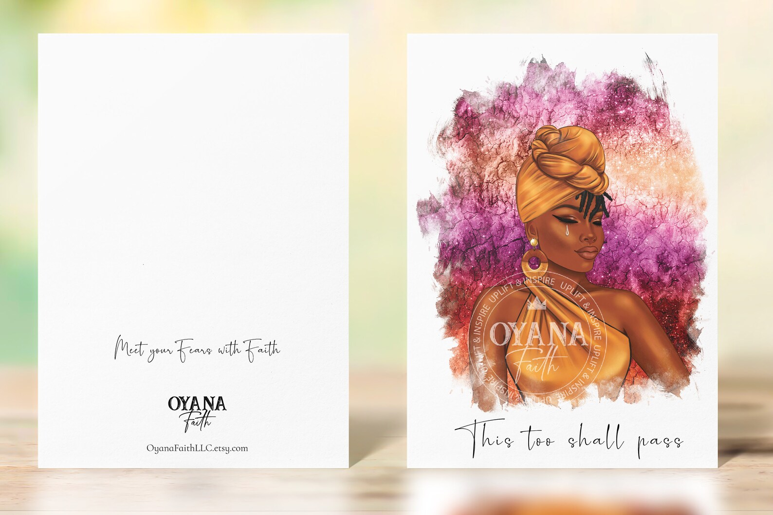 Black Greeting Cards Women Greeting Cards Encouragement Etsy