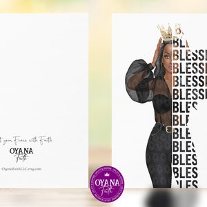 Religious Cards, Best Friend, Motivation Card,  Black Greeting Cards,Women Birthday Cards, Birthday Cards, Thank You Card,Sassy Friend Cards