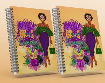 Mardi Gras, Mardi Gras Clipart, Notebook Cover, Digital Planner, Planner Page, Diy Printable, Letter Size, Instant Download, LIMITED EDITION