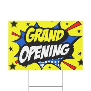 Gedurfd groots openend plastic tuinbord, bewegwijzering bedrijfslancering, buitendisplay, promotie, evenementaankondiging, feestbord