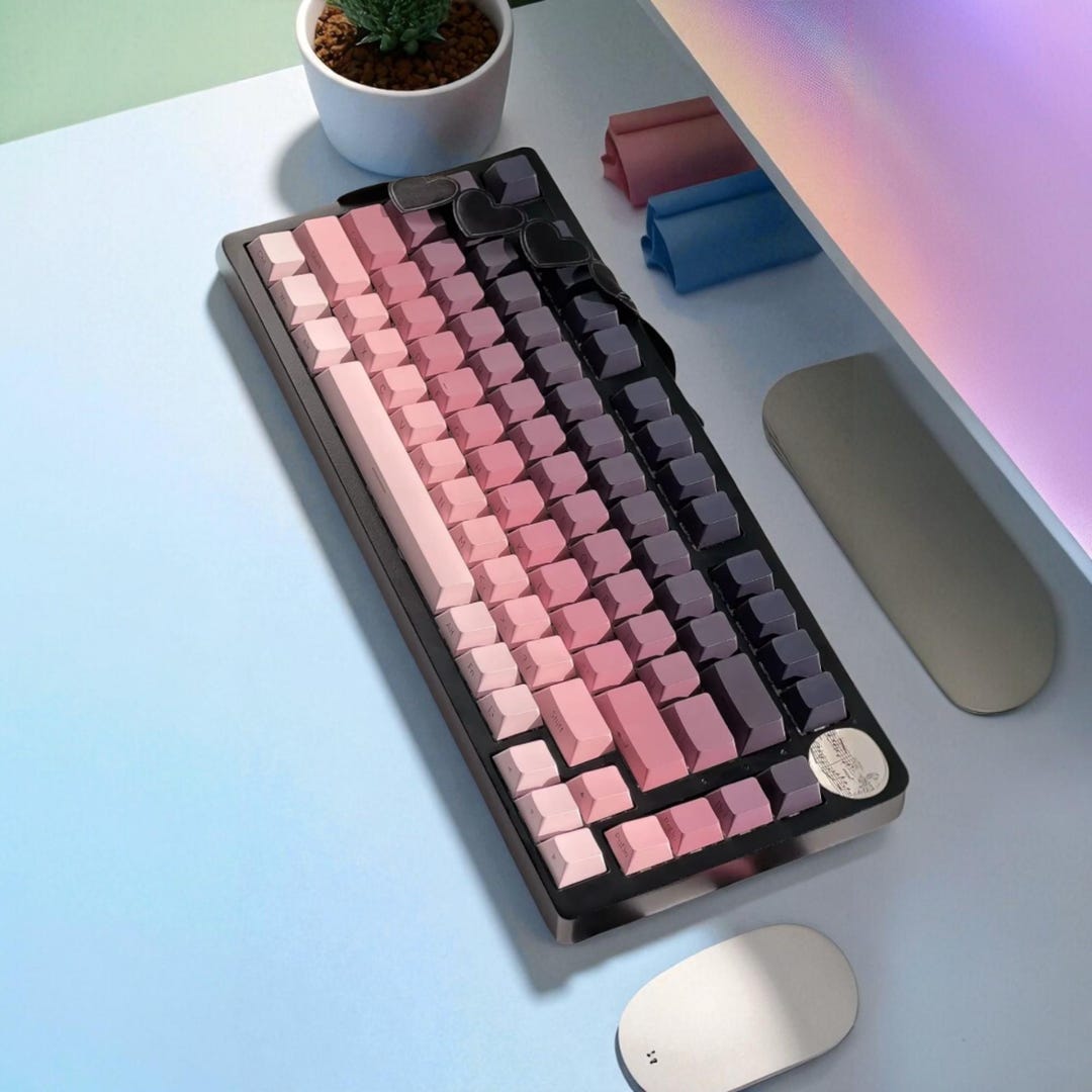 Cute Cartoon Keycaps Set | PBT Cherry Profile Keycaps | Gaming Keycaps ...