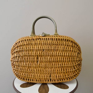 1960s Koret Oversize Wicker Purse