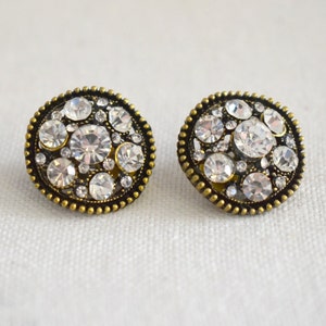 1960s/70s Rhinestone Clip Earrings