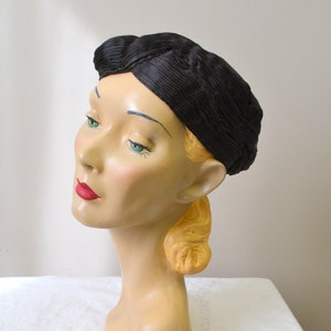 1930s Jean Patou Reproduction Satin Hat image 1