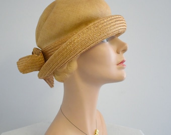 1960s-does-1920s Dolores Straw Cloche Hat