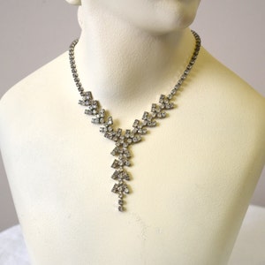 1950s Clear Rhinestone Necklace