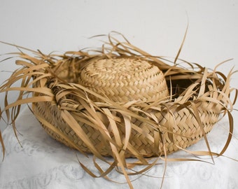 1960s Mexican Fringed Straw Hat