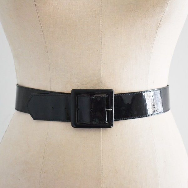 Patent Leather Belt Etsy