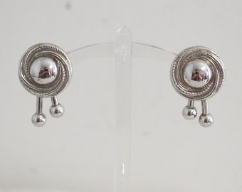 1950s/60s Coro Silver Clip Earrings