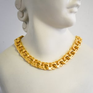 Vintage Givenchy Gold Metal Chain Necklace