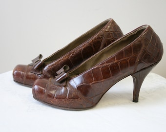 alligator skin heels