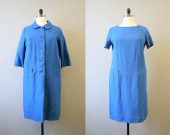 1960s Chiffon Dress and Coat Floral Print Sheath Dress and Jacket by Murray G Sophisticates Vintage 60s Dress and Coat Set