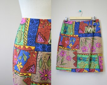 flowy mini skirt 90s