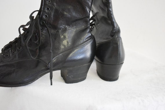 1920s/30s Beasley Black Leather Boots - image 3