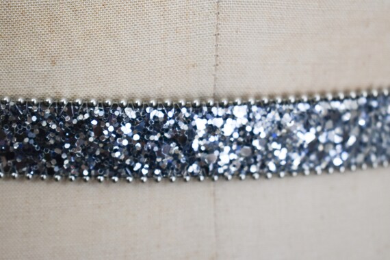 1980s/90s Capezio Silver Glitter Belt - image 5