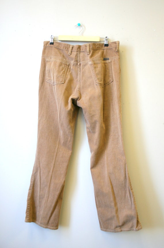 1970s Mr. Leggs Brown Cotton Denim Jeans - image 7