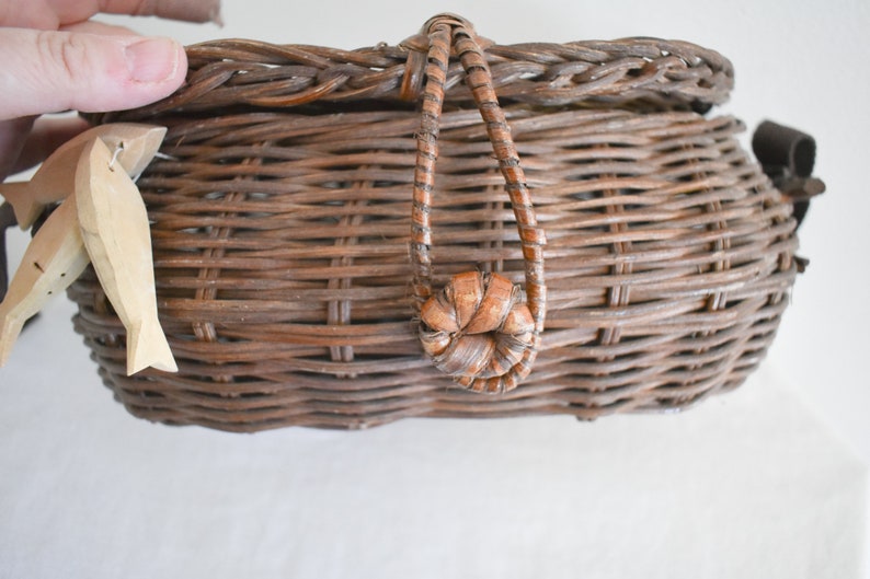 Vintage Creel Novelty Wicker Purse Bild 7