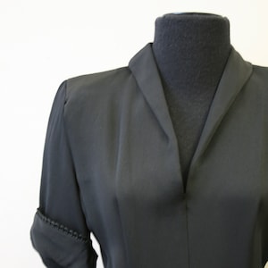 1940s Lora Lenox Black Dress