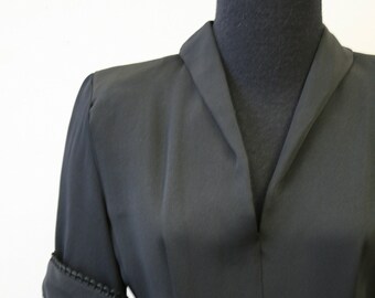 1940s Lora Lenox Black Dress