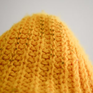 1970s Yellow and Navy Beanie image 5