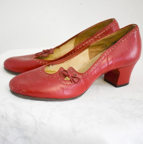 1950s red heels - Gem