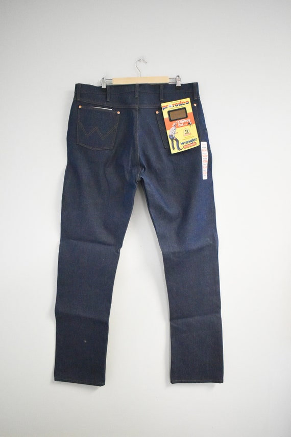 1980s NOS Wrangler Dark Wash Jeans, 40x36 - image 5