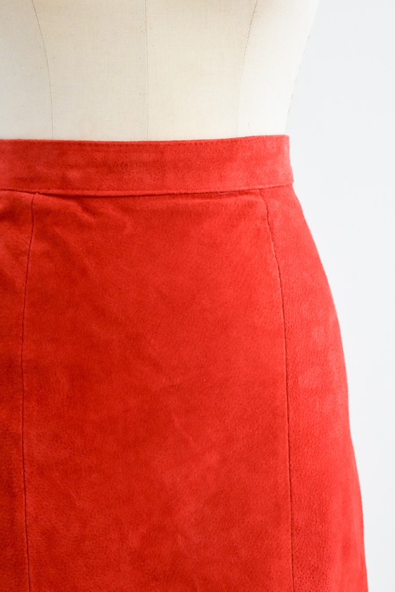 Vintage Suede Pencil Skirt - S main image 1