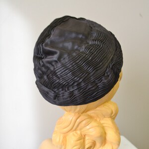 1930s Jean Patou Reproduction Satin Hat image 4