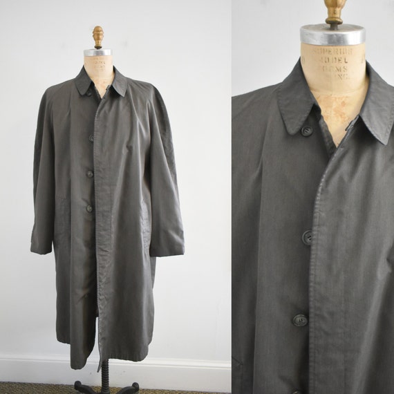 1960s Gleneagles Olive Green Trench Coat - image 1