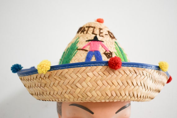 1960s Myrtle Beach Souvenir Straw Hat - image 2