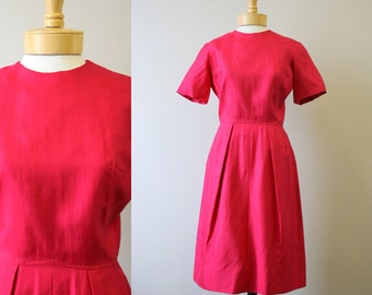 1960s Gainsborg Pink Silk Dress