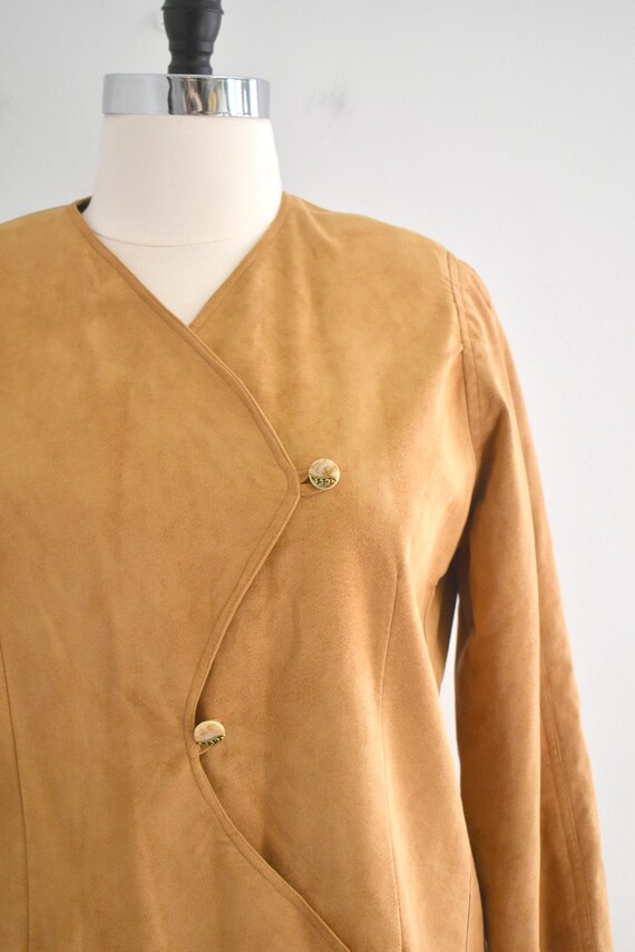 1980s Ultrasuede Jacket and Skirt Set - image 2