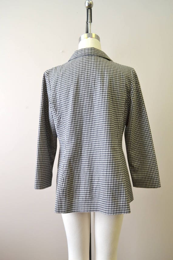 1970s Reldan Black and White Checkered Jacket - image 4