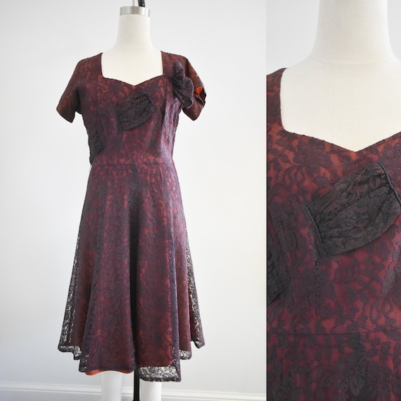 1950s DuBarry Lace Dress - image 1