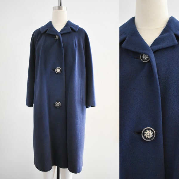 1940s Pioneer Navy Wool Coat