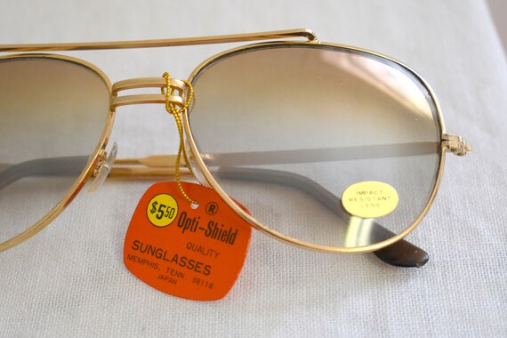 1960s NOS Aviator Sunglasses - image 4