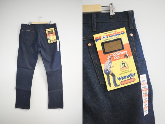 1980s NOS Wrangler Dark Wash Jeans, 40x36 - image 2