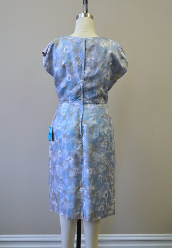 1950s NOS San Su Blue Print Dress and Jacket Set - image 6