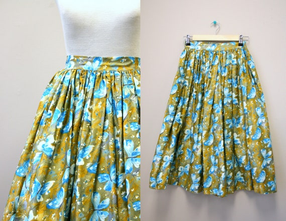 1960s Butterfly Full Skirt