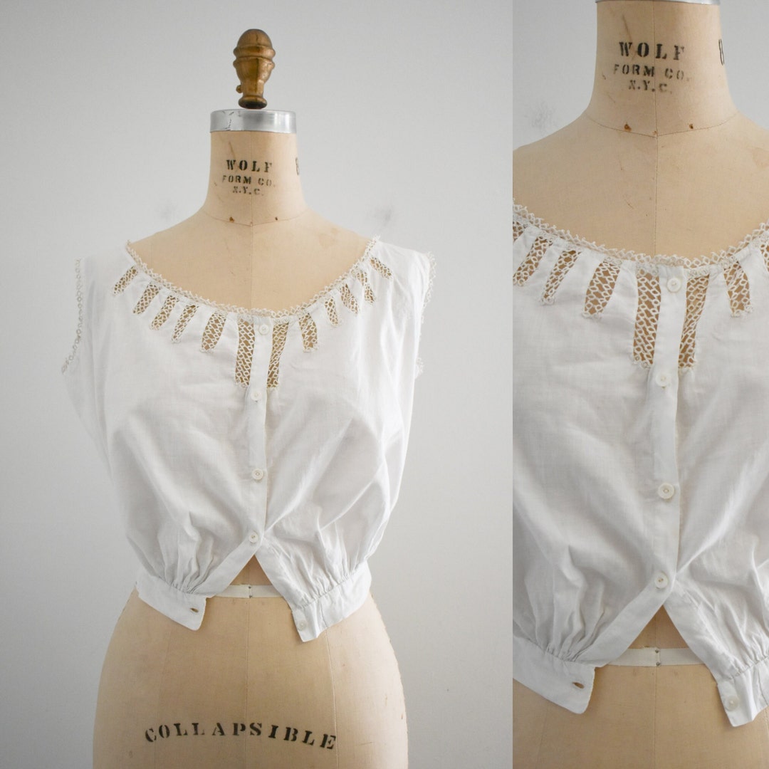 Victorian White Corset Cover - Etsy