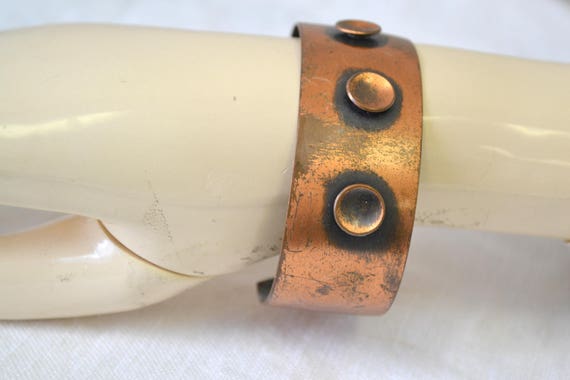 1970s Copper Cuff Bracelet - image 6